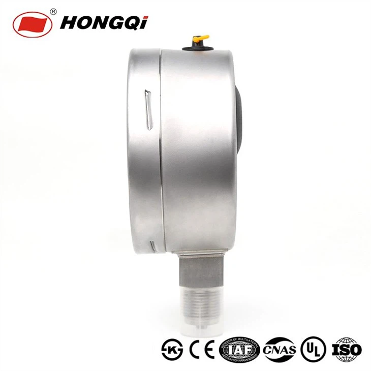HongQi Brand All Stainless Steel Manometer Liquid Filled Anti-Vibration Pressure Gauge Meter Manufacture
