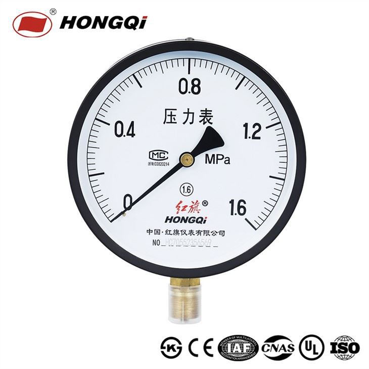 Cheap Economical Lower Mount/Back Mount /Flanged Steel Case Pressure Gauge made in China 1/4'' NPT,G1/4'',ZG1/4''
